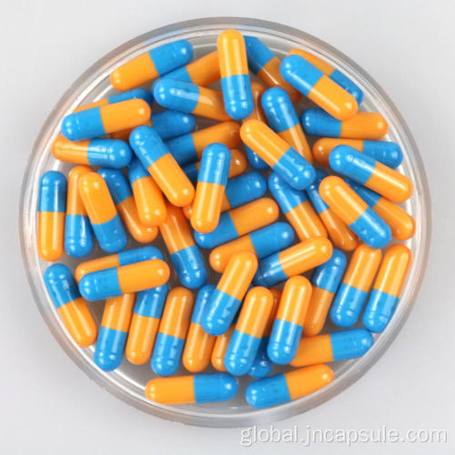 Waterproof Empty Pill Capsules Size 0 orange blue capsule shell Factory